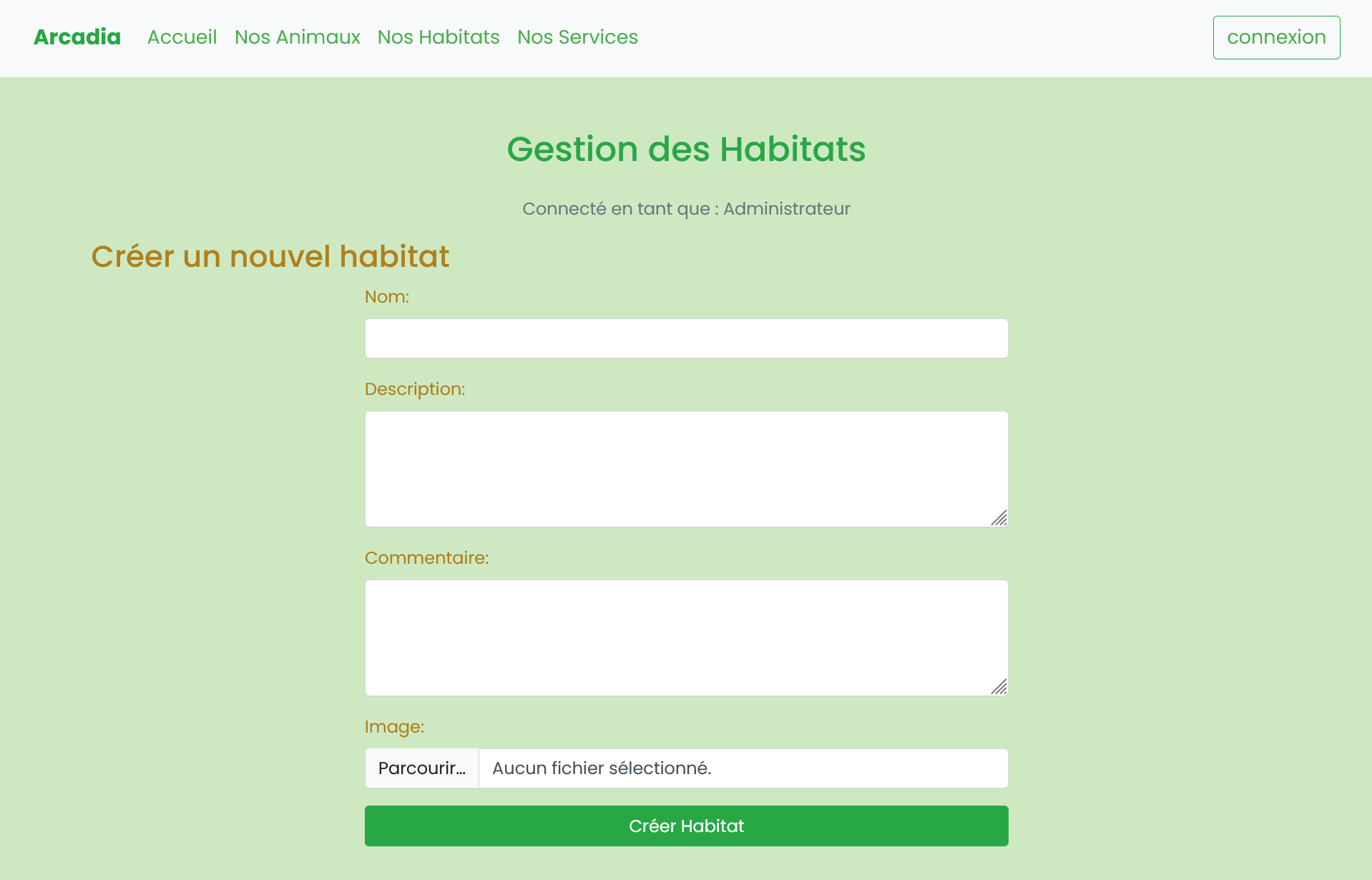 Gestion des habitats